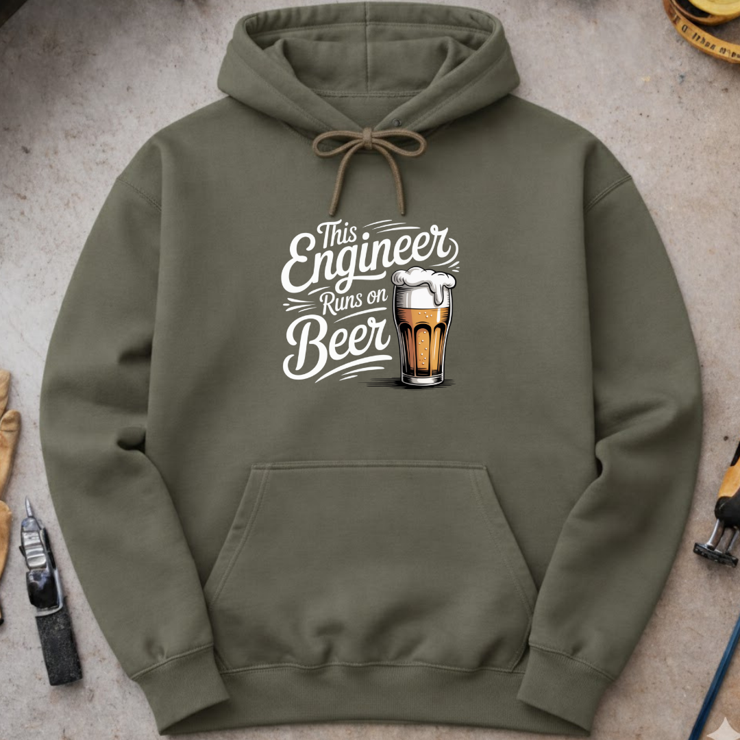This Engineer Runs on Beer Hoodie
