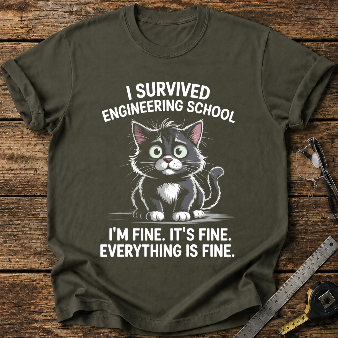 I survived engineering school T-shirt