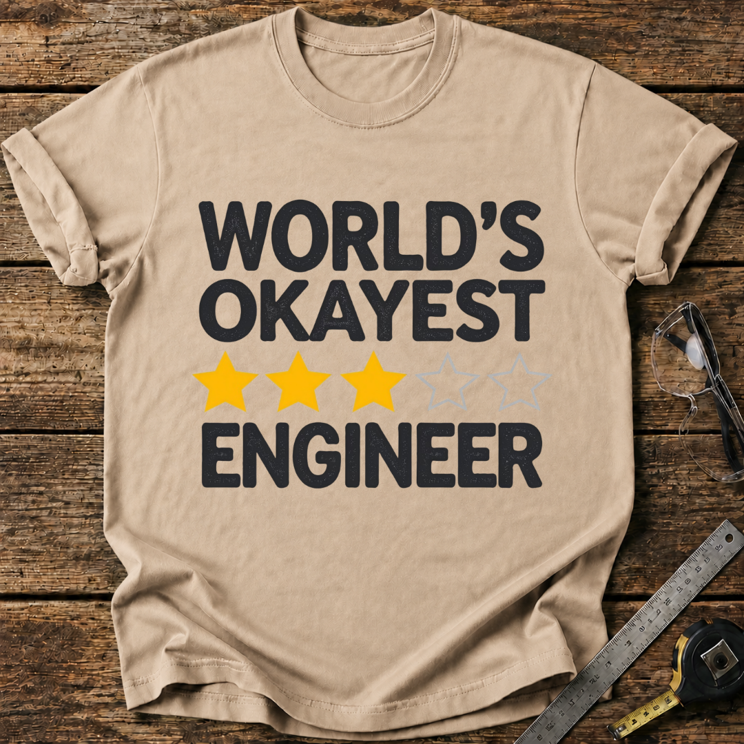 World’s Okayest Engineer T-shirt