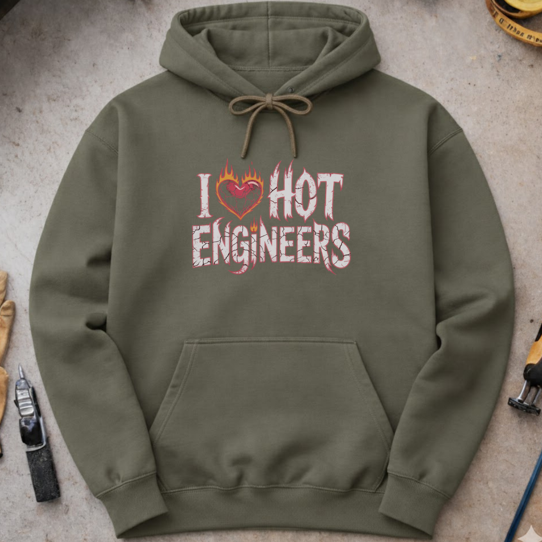 I Love Hot Engineers Hoodie