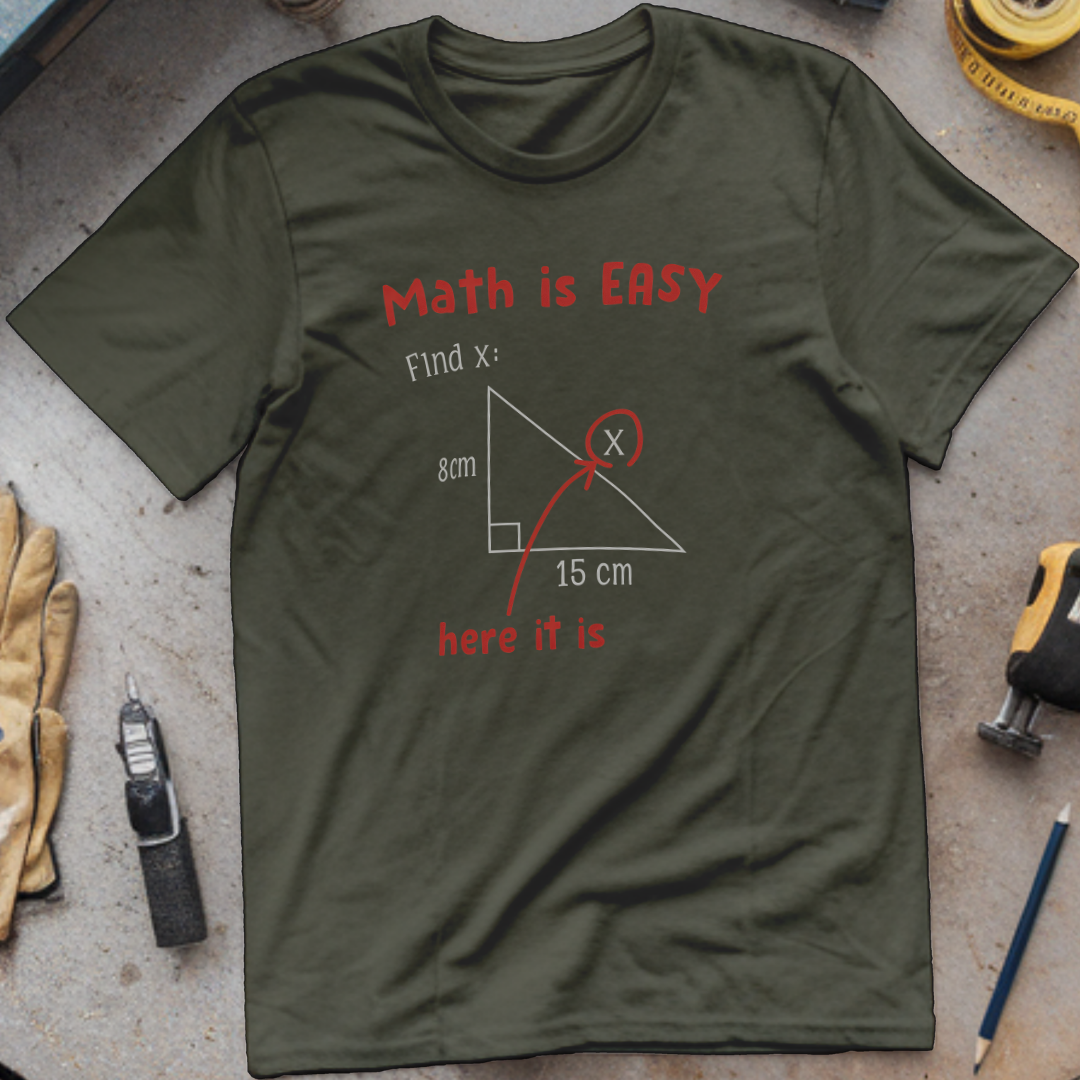 Math Is Easy – Find X T-shirt