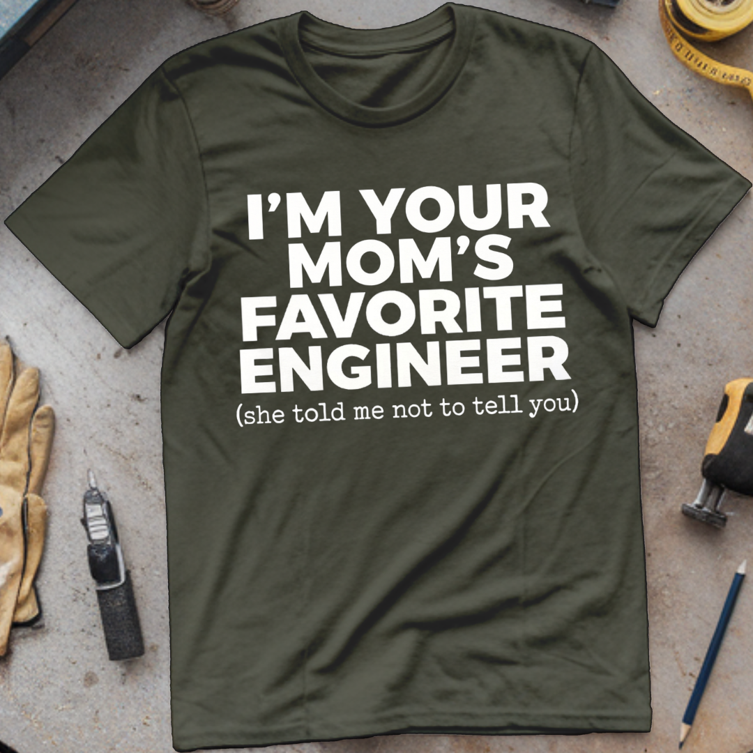 I'm Your Mom's Favorite Engineer T-shirt