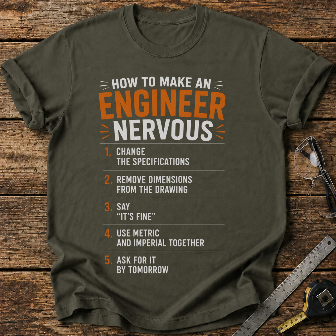 How to Make an Engineer Nervous T-shirt