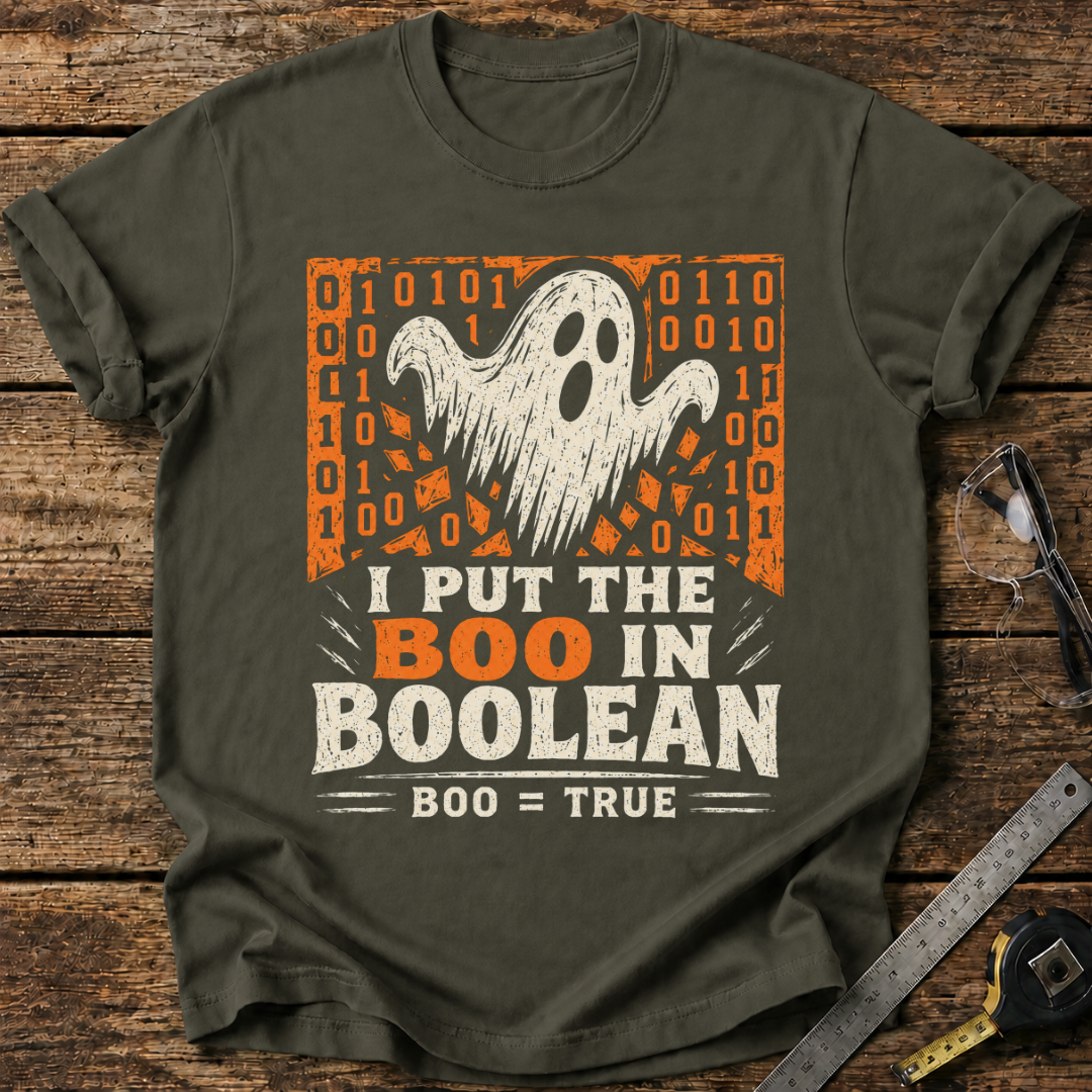 I Put the Boo in Boolean T-shirt