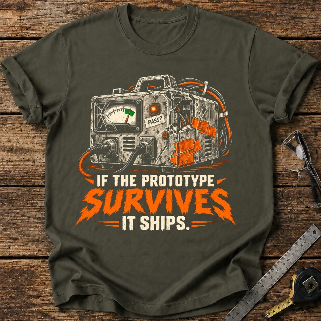 If the Prototype Survives, It Ships T-shirt