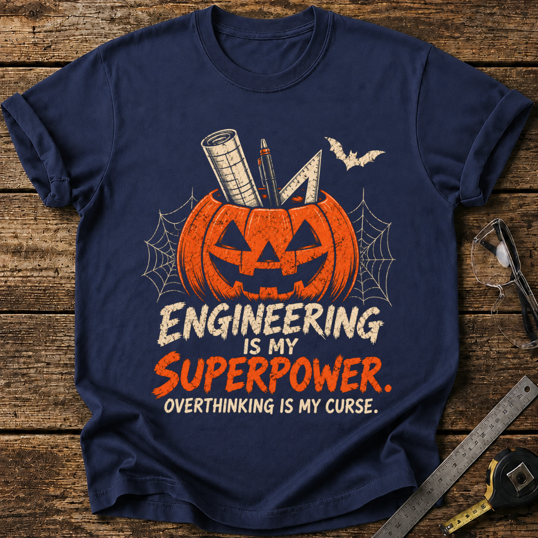 Engineering Is My Superpower, Overthinking Is My Curse T-shirt