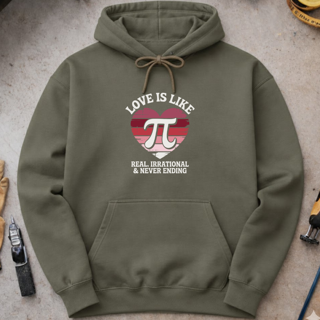 Love is like Pi Hoodie
