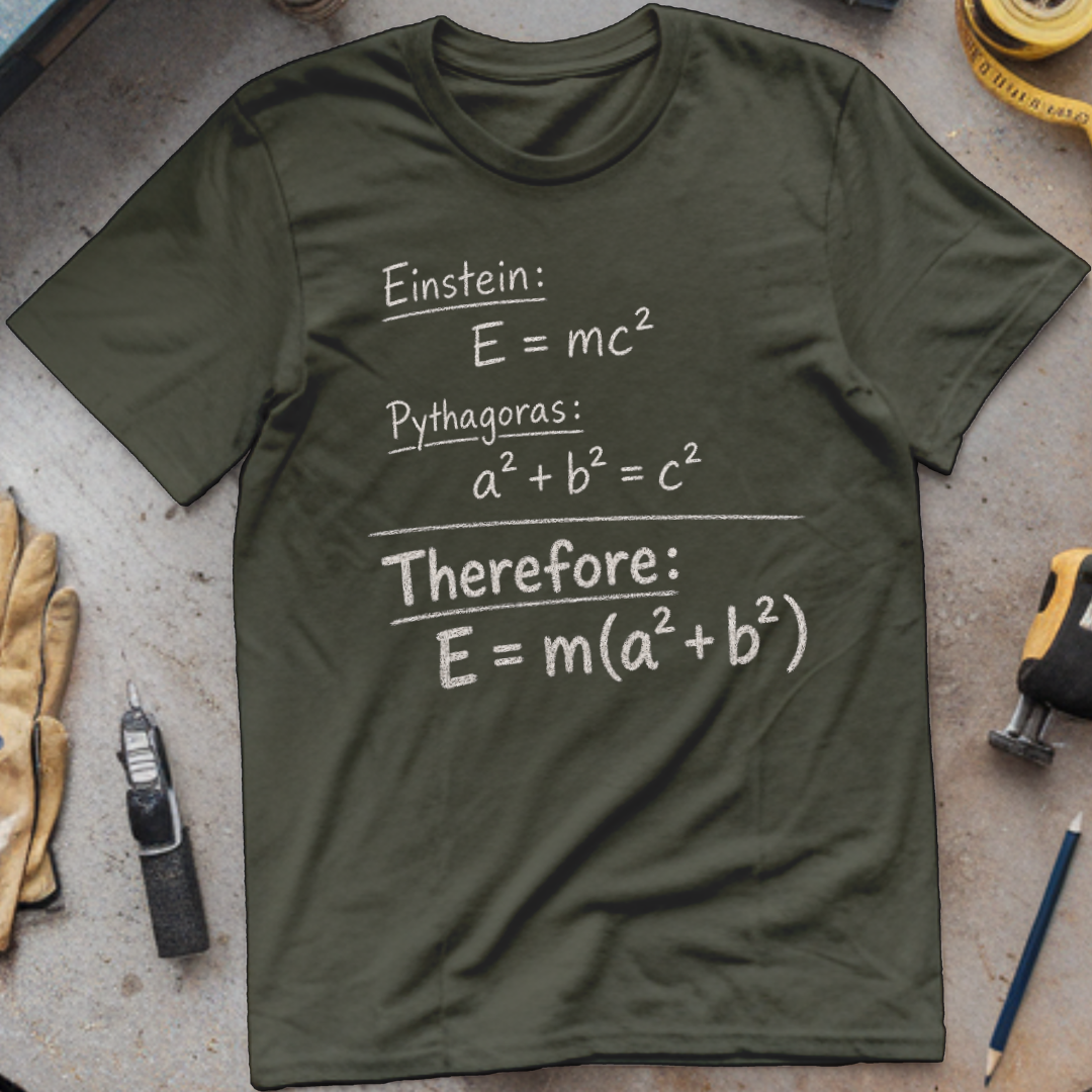 Einstein + Pythagoras = Therefore E = m(a²+b²)