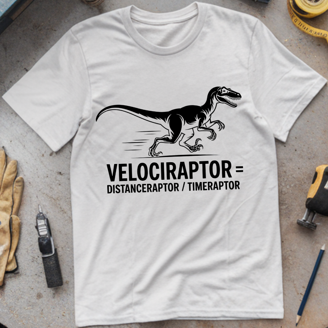 Velociraptor = distanceraptor ÷ timeraptor