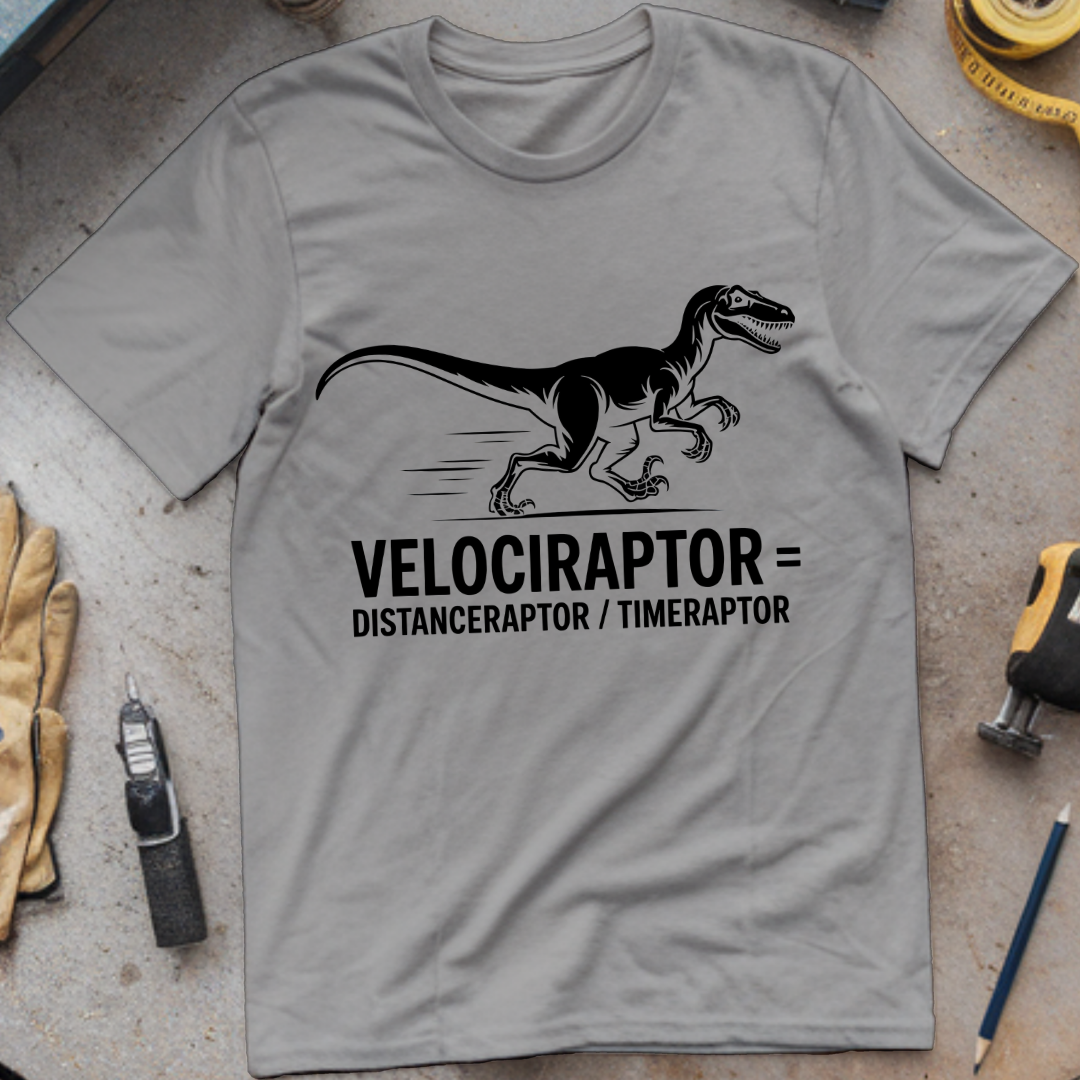 Velociraptor = distanceraptor ÷ timeraptor