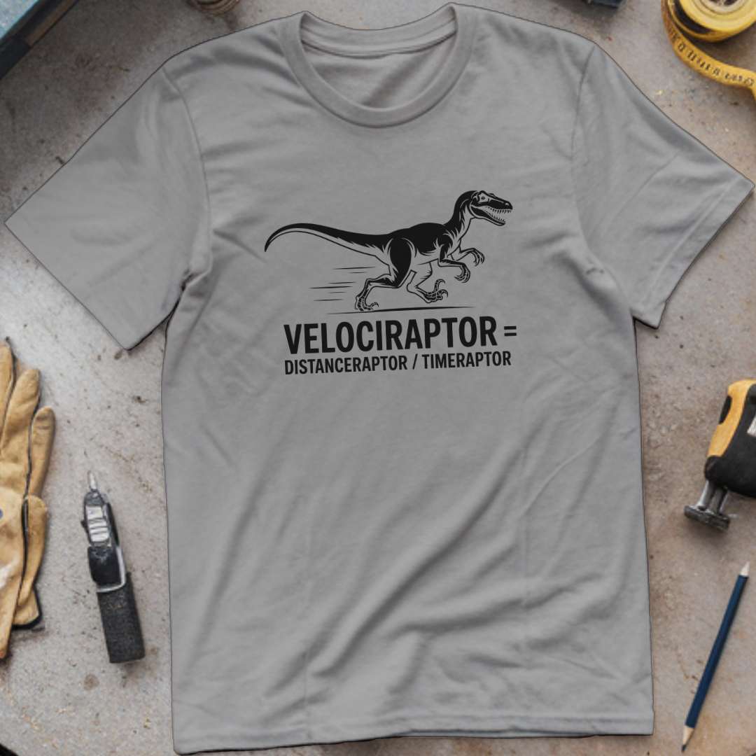 Velociraptor = distanceraptor ÷ timeraptor