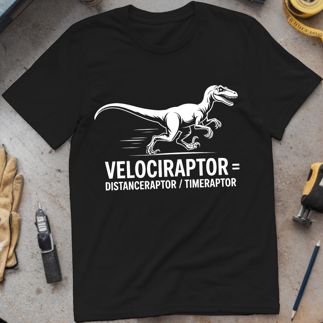 Velociraptor = distanceraptor ÷ timeraptor