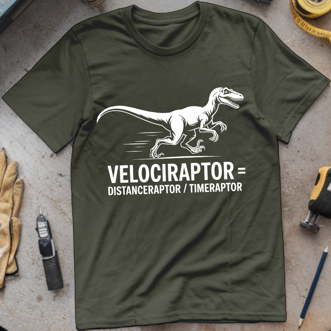 Velociraptor = distanceraptor ÷ timeraptor
