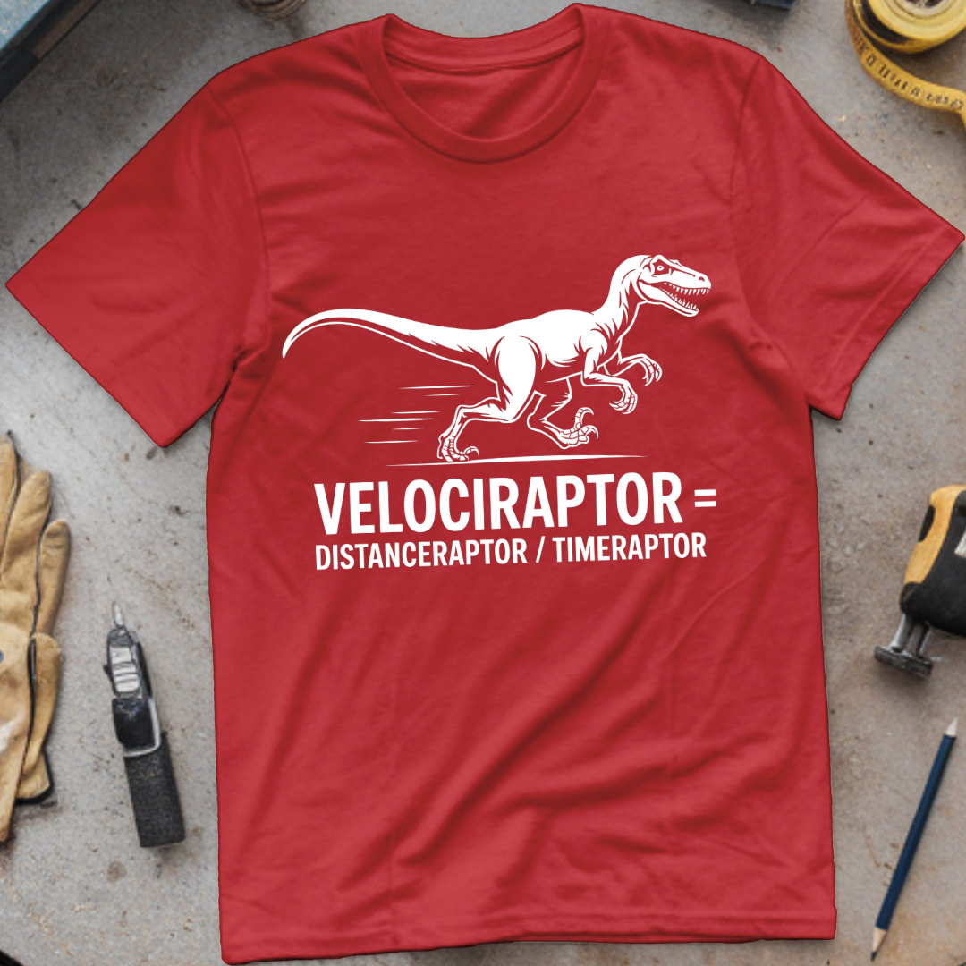 Velociraptor = distanceraptor ÷ timeraptor