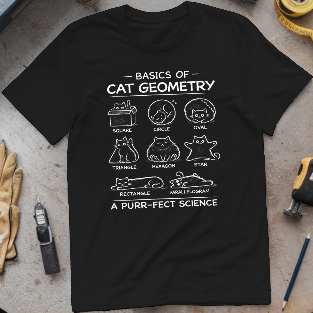 Basics of cat geometry T-shirt