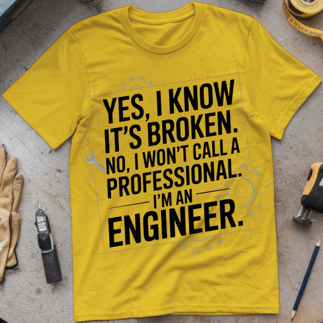 No, I Won’t Call a Professional. I’m an Engineer.