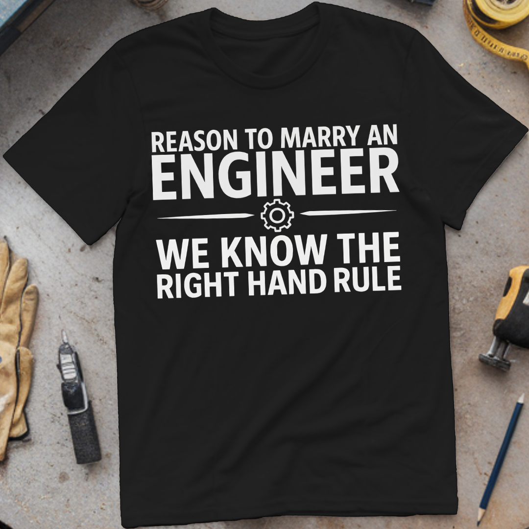Reason #3 to Marry an Engineer – We Know the Right Hand Rule