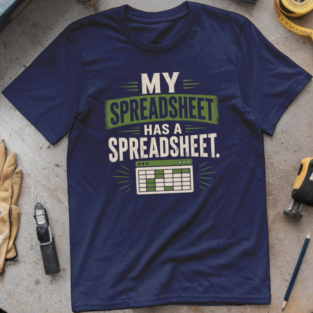 My Spreadsheet Has a Spreadsheet T-shirt