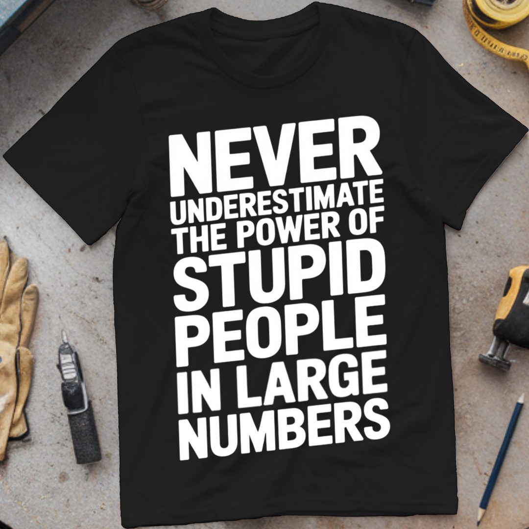 Never Underestimate the Power of Stupid People in Large Numbers