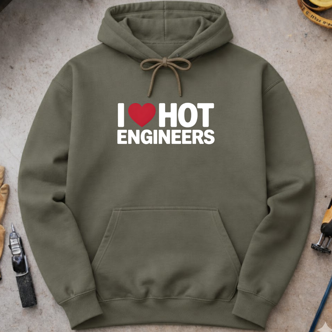 I love hot engineers Hoodie