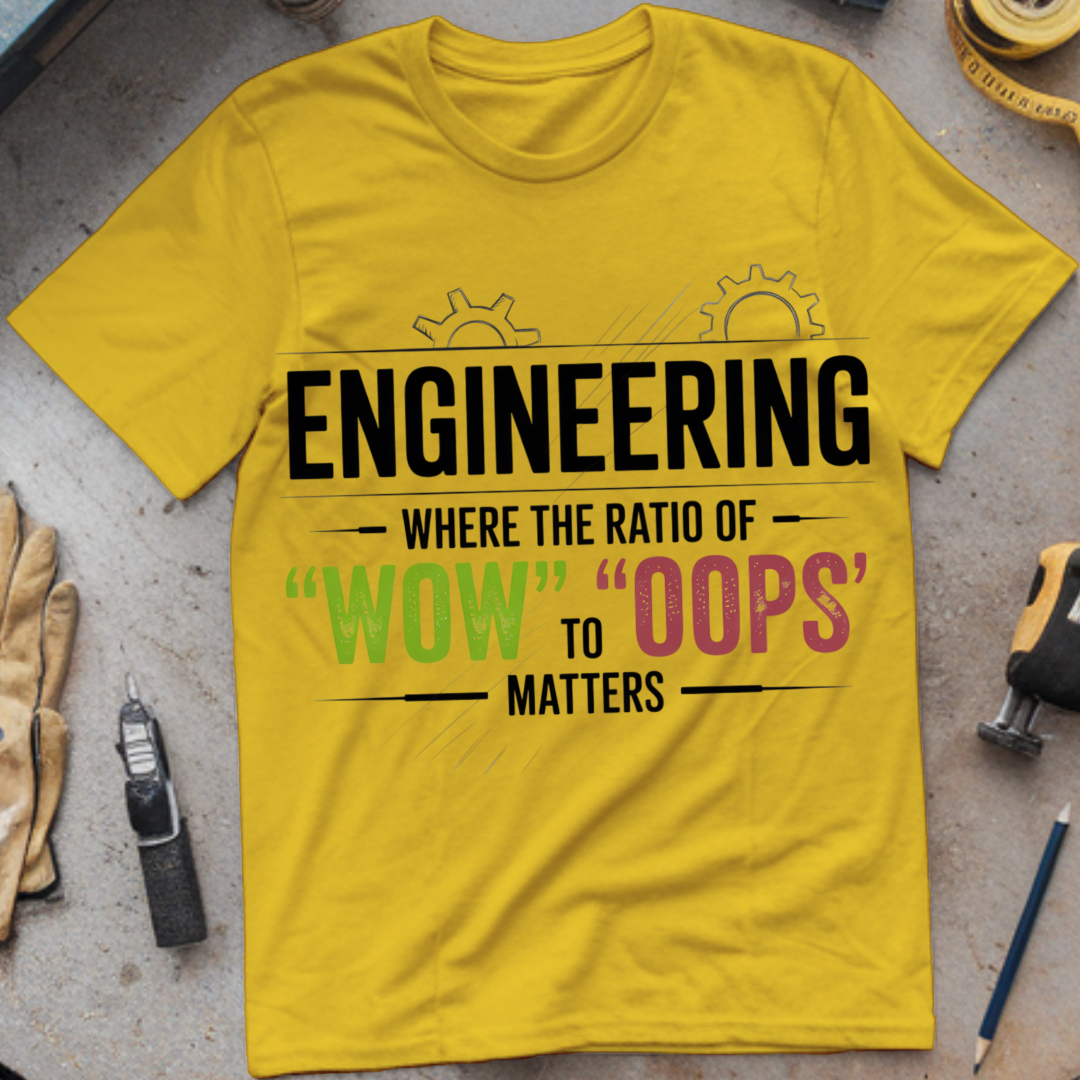 Engineering: Where the Ratio of "Wow" to "Oops" Matters