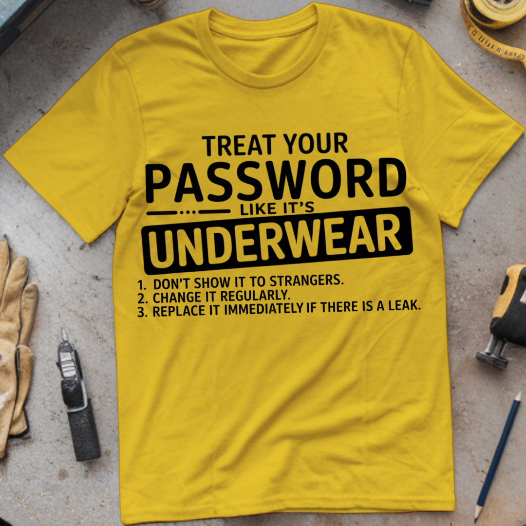 Treat Your Password Like Your Underwear
