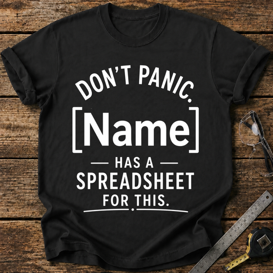 Don't Panic, - Has a Spreadsheet for This