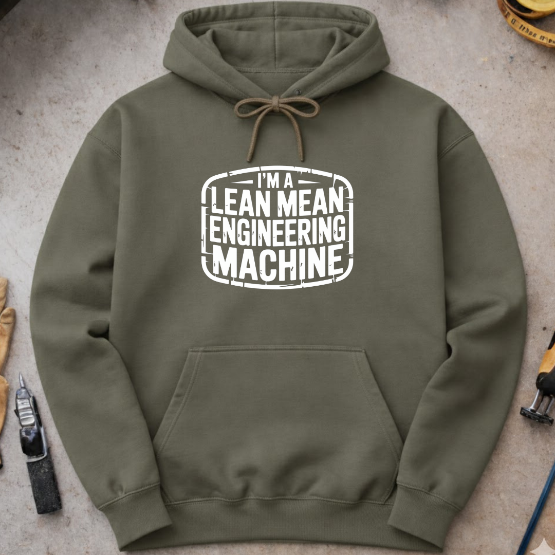 Lean, Mean Engineering Machine Hoodie