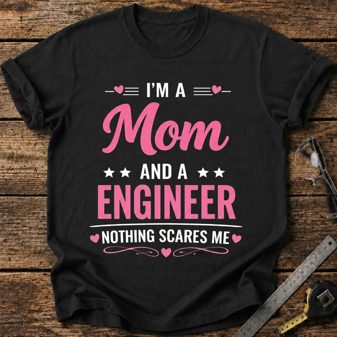 I'm a Mom and an Engineer, Nothing Scares Me T-shirt