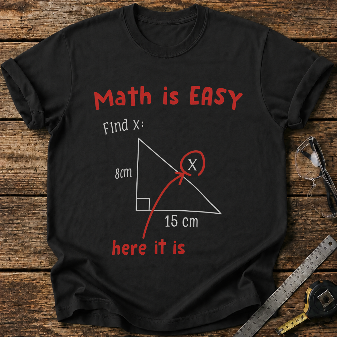 Math Is Easy – Find X T-shirt
