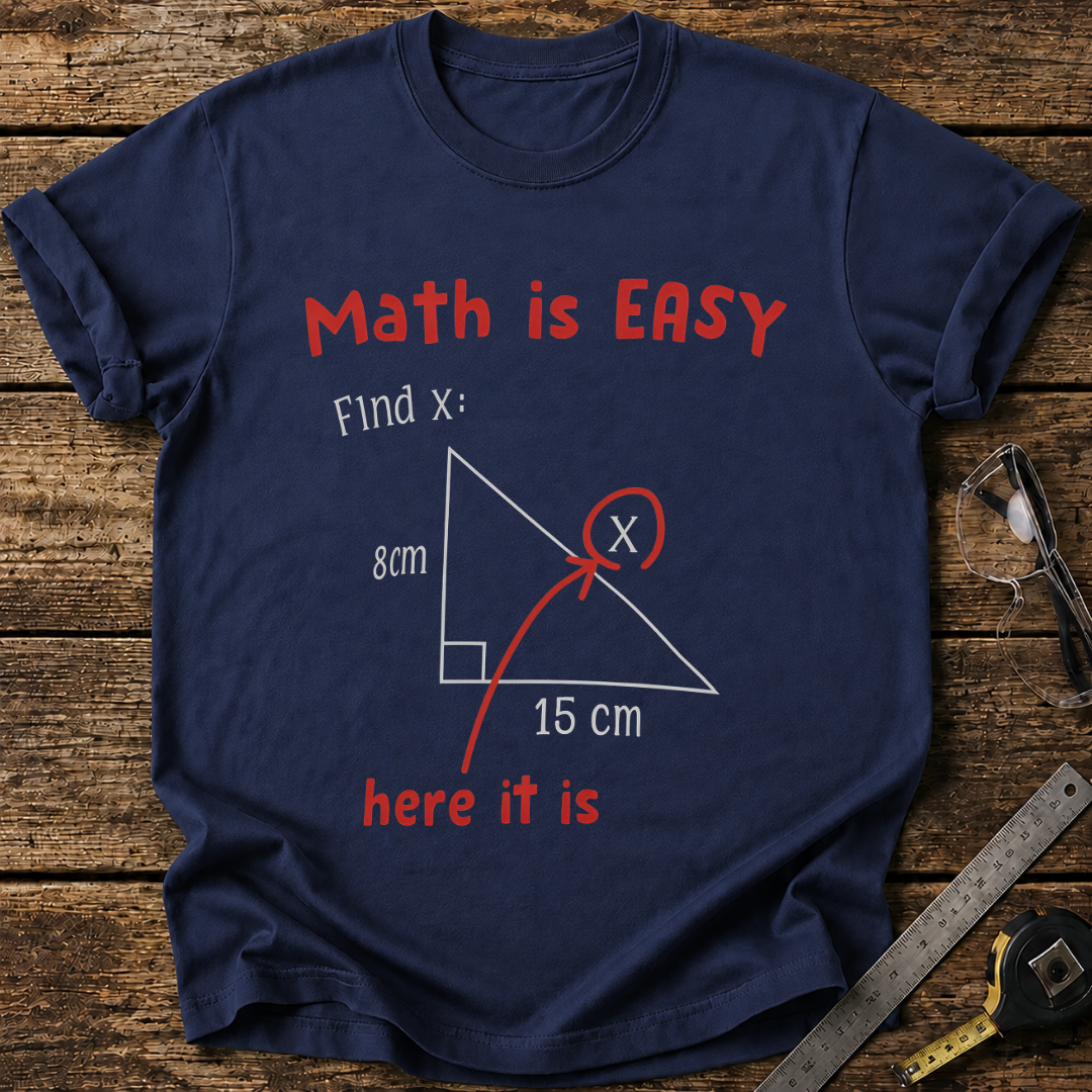 Math Is Easy – Find X T-shirt