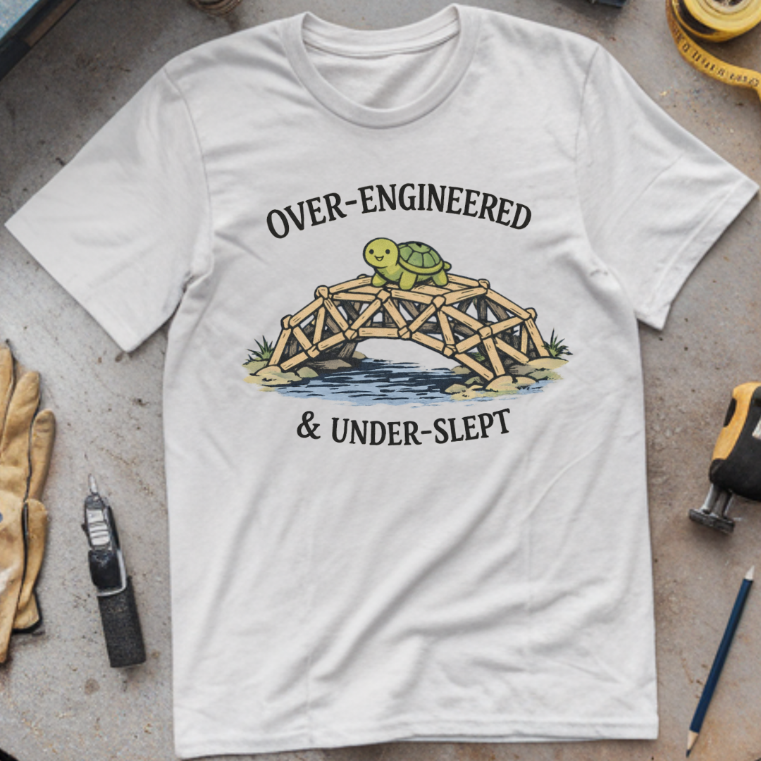 Over-Engineered & Under-Slept T-shirt