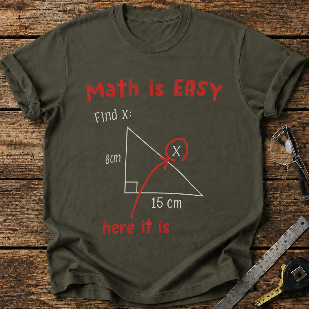 Math Is Easy – Find X T-shirt