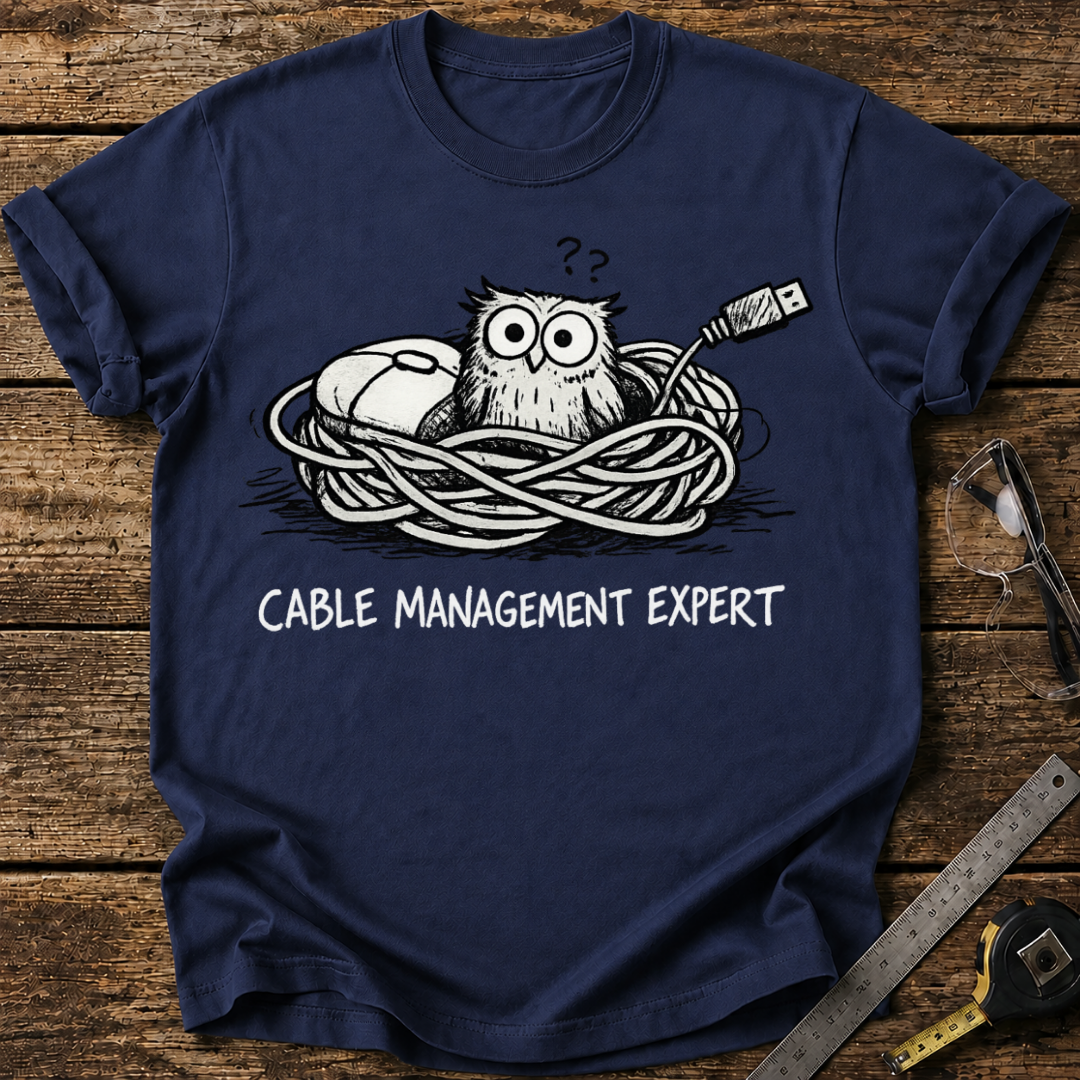 Cable Management Expert T-shirt