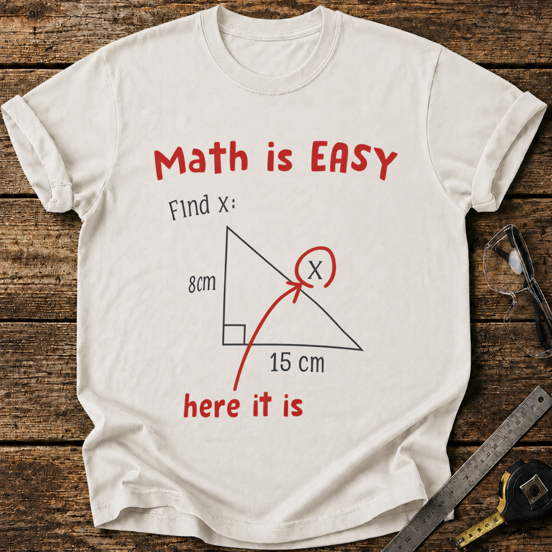 Math Is Easy – Find X T-shirt
