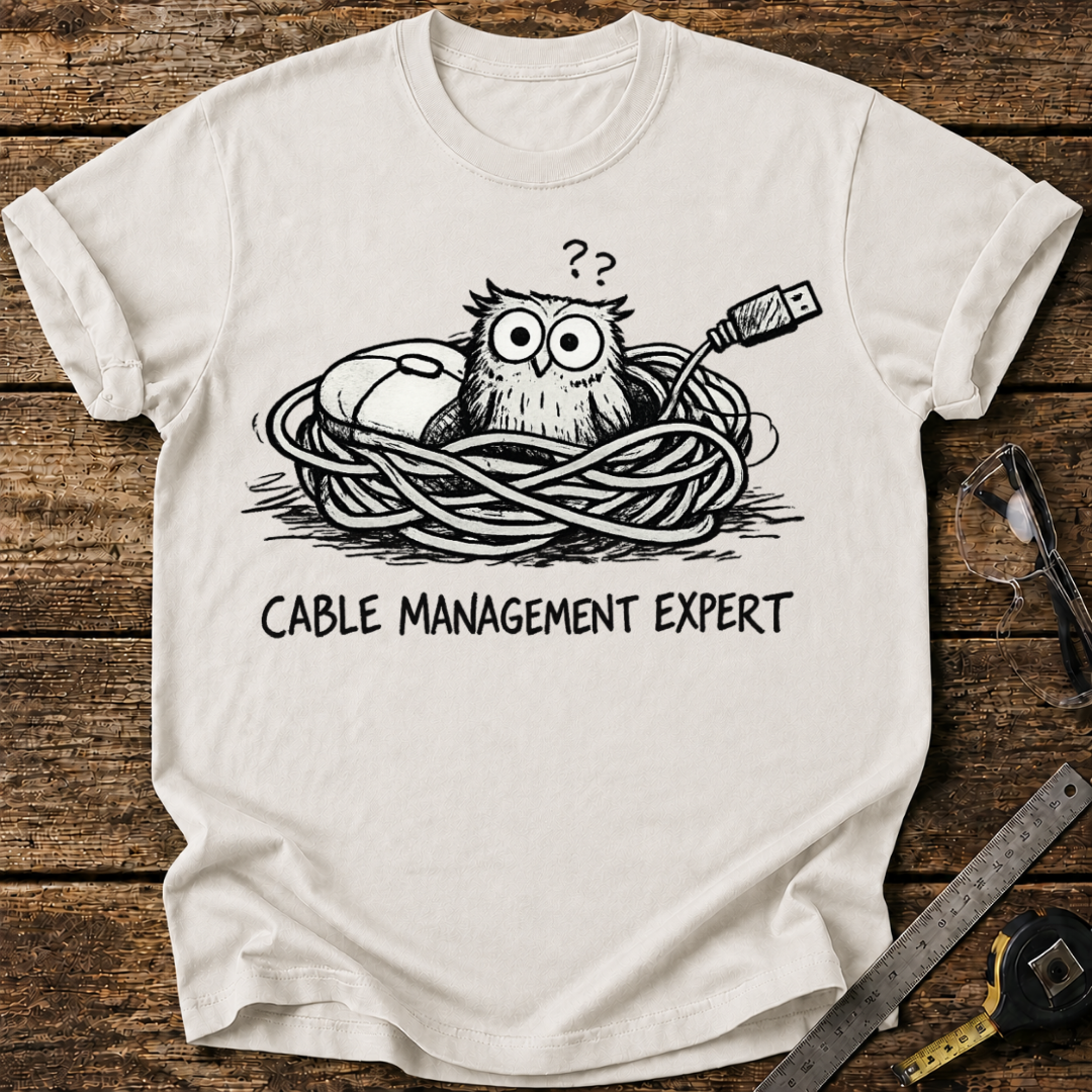 Cable Management Expert T-shirt