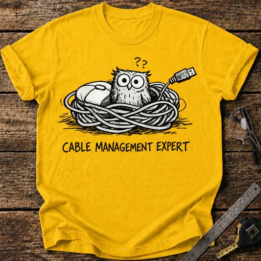 Cable Management Expert T-shirt