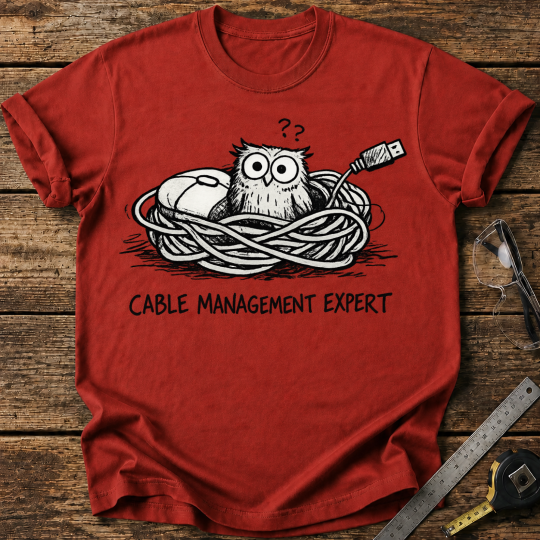 Cable Management Expert T-shirt