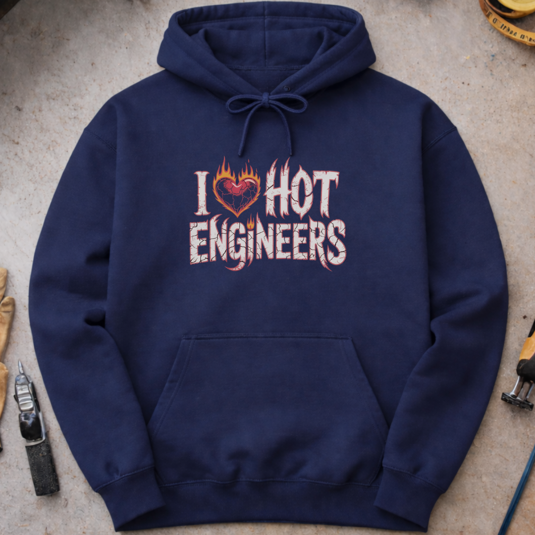I Love Hot Engineers Hoodie