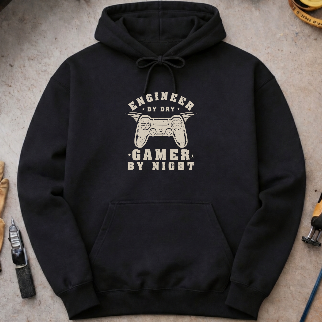 Engineer by Day, Gamer by Night Hoodie