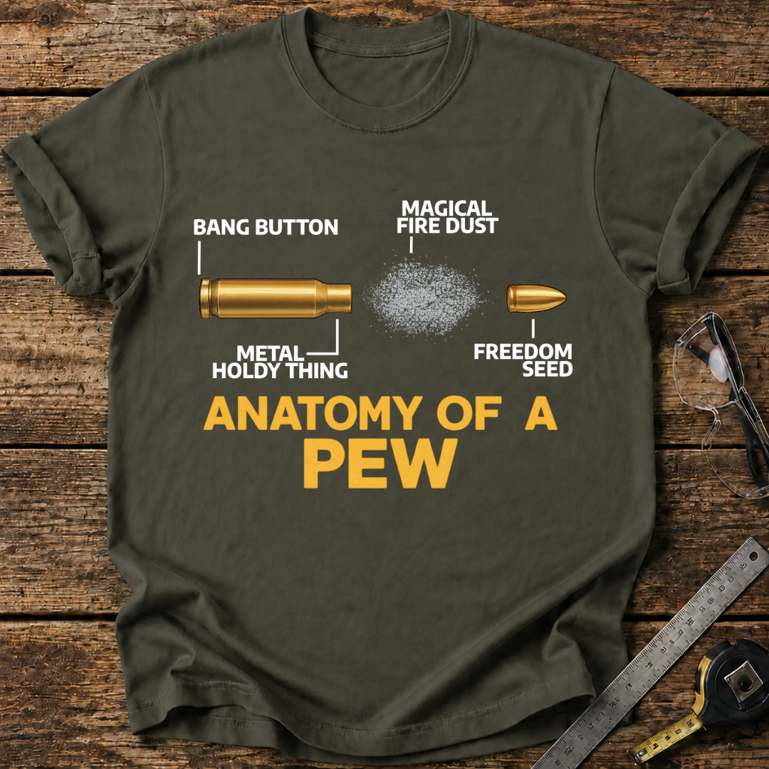 Anatomy of a Pew T-shirt