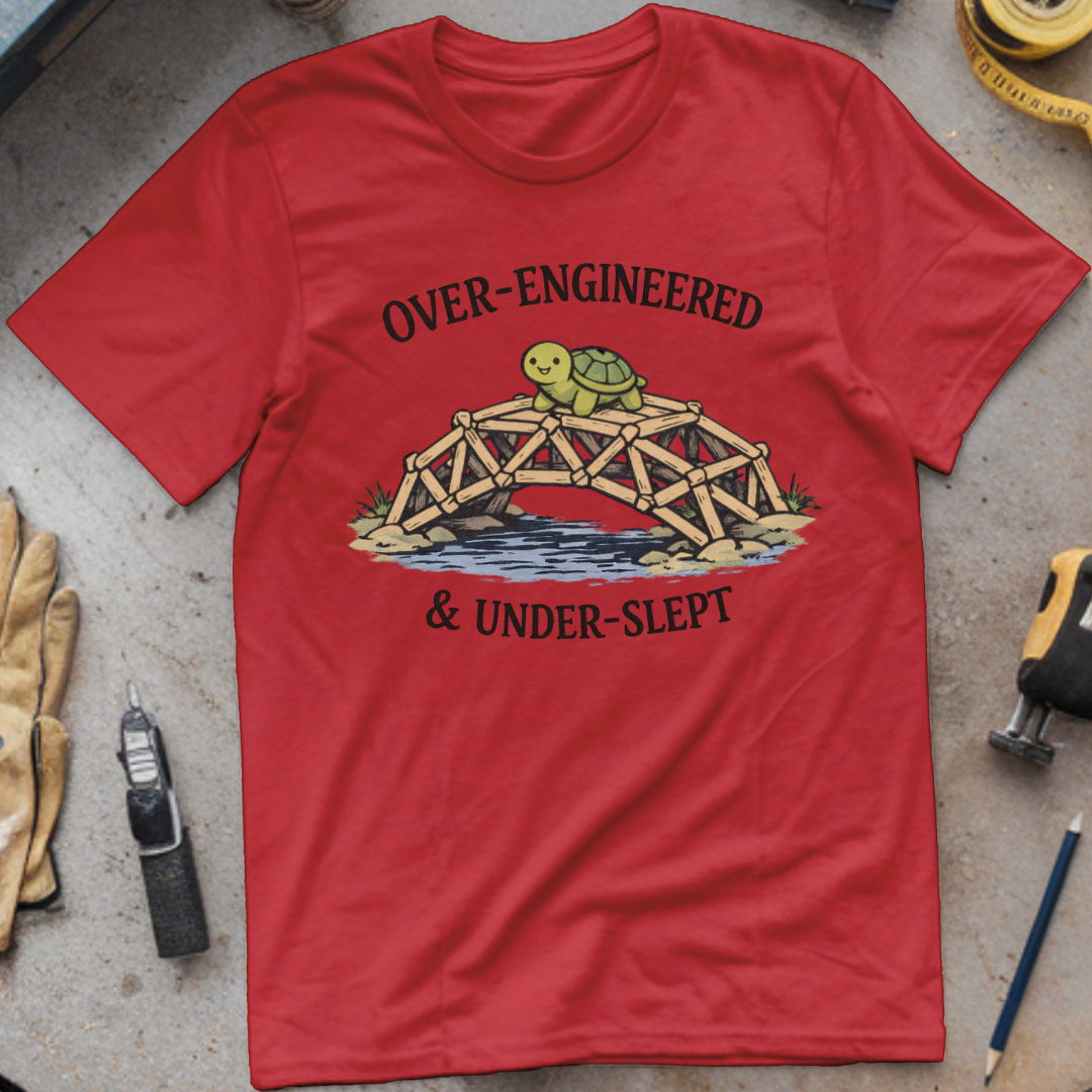 Over-Engineered & Under-Slept T-shirt