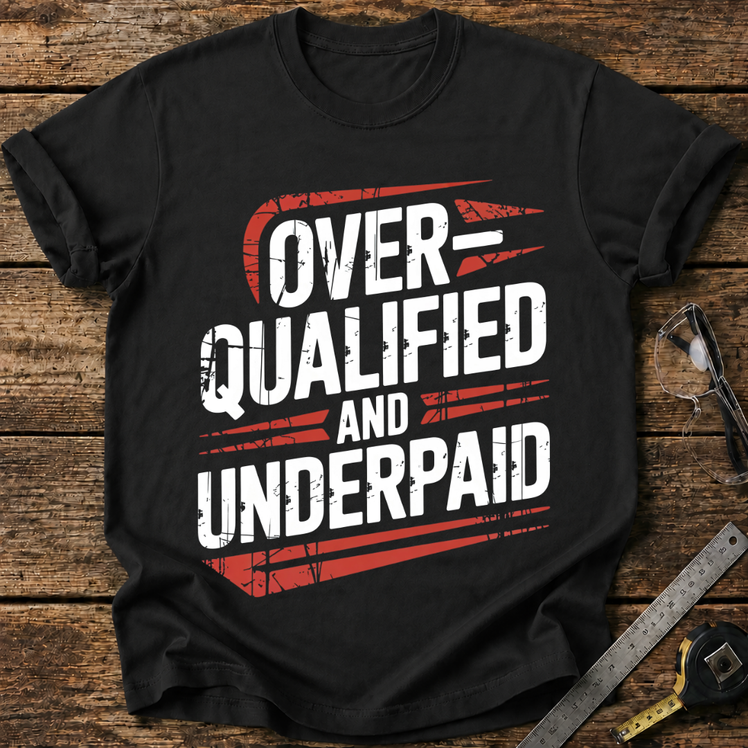Overqualified and Underpaid T-shirt