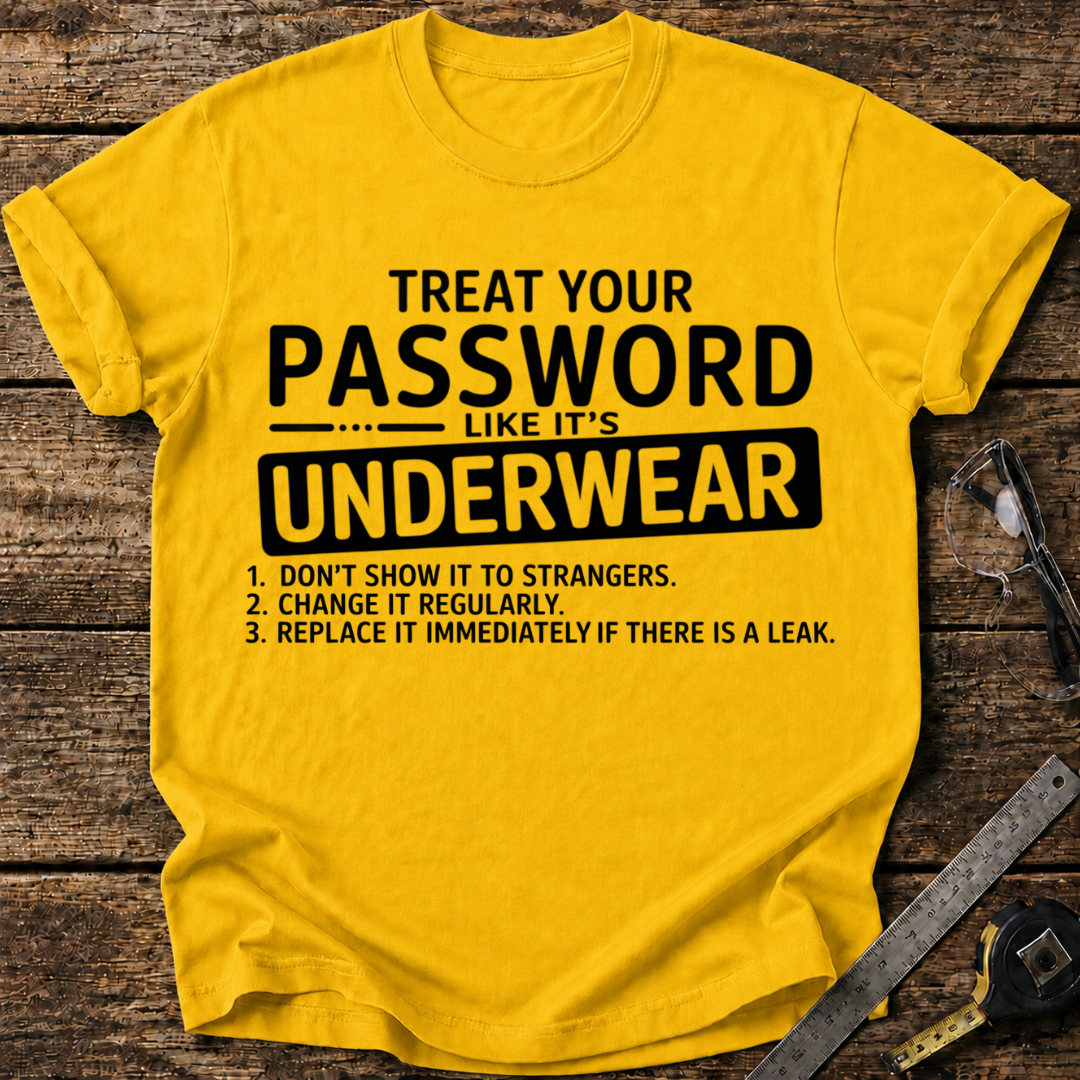 Treat Your Password Like Your Underwear T-shirt