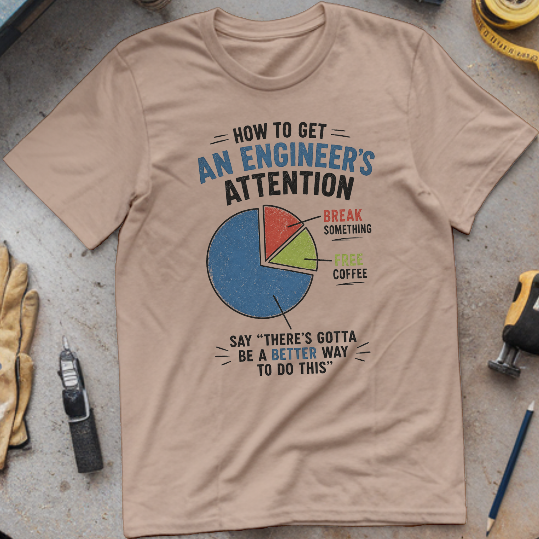 How to Get an Engineer's Attention T-shirt