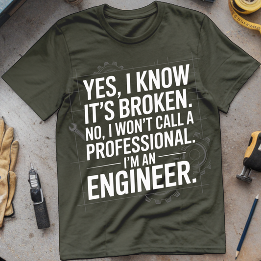 No, I Won’t Call a Professional. I’m an Engineer.