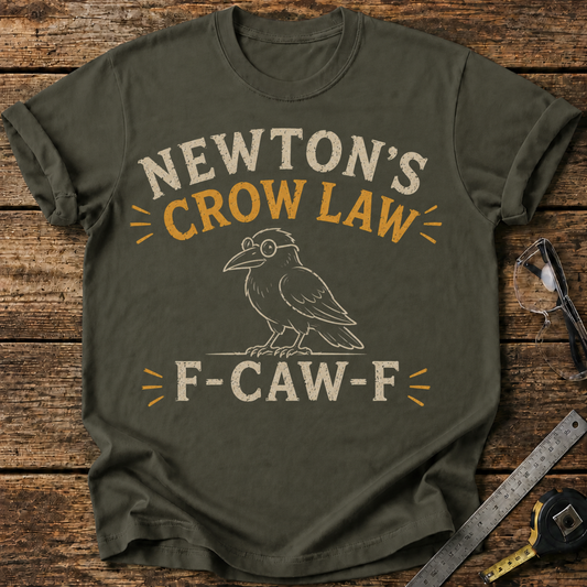 Newton's Crow Law: F-CAW-F T-shirt