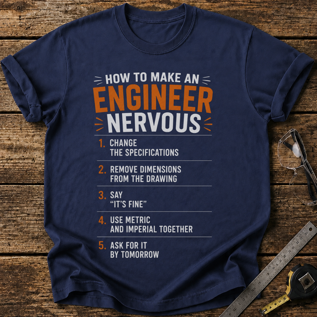 How to Make an Engineer Nervous T-shirt