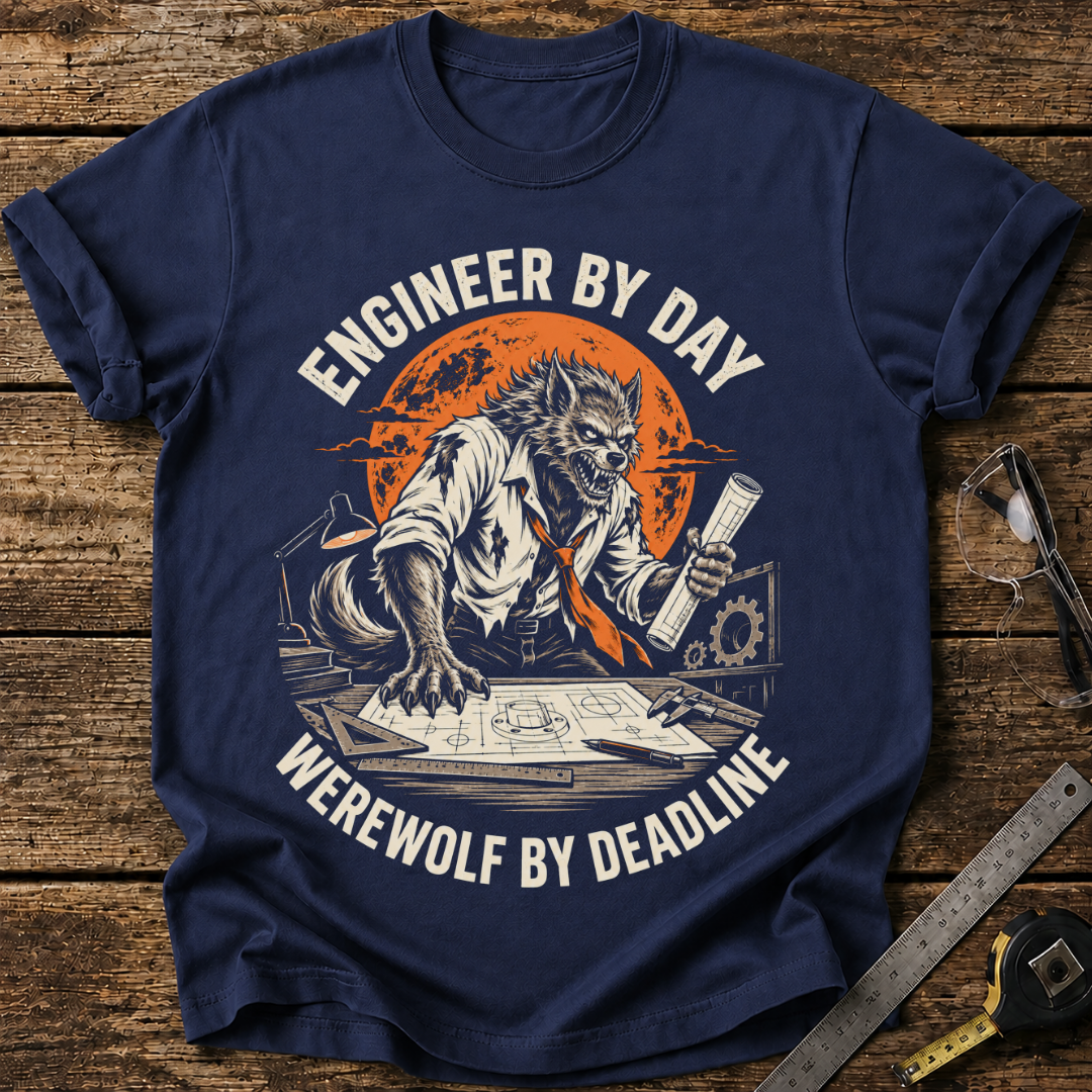 Engineer by Day, Werewolf by Deadline T-shirt
