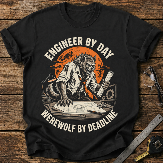 Engineer by Day, Werewolf by Deadline T-shirt